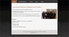 Desktop Screenshot of notarissen-vangronsveld-vranken.be