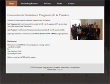 Tablet Screenshot of notarissen-vangronsveld-vranken.be